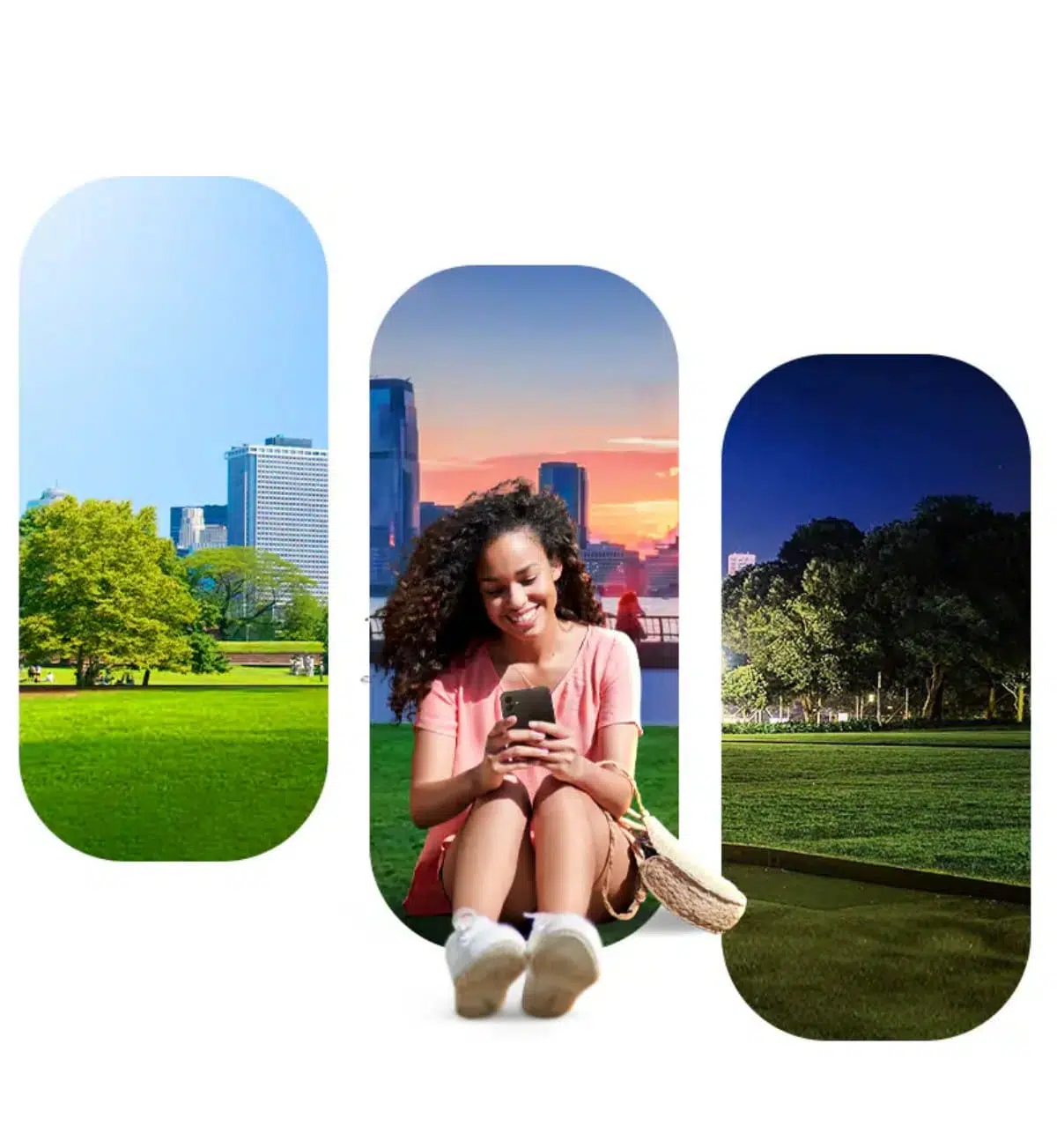 A person using the front-facing camera for a video call, with clear video quality. (Samsung Galaxy A24 video call)