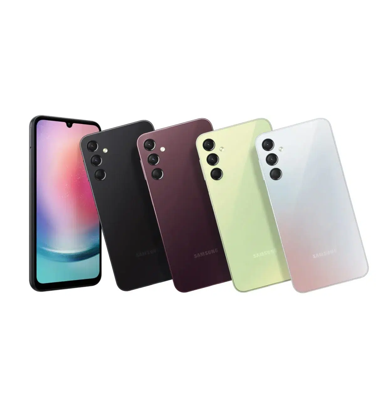 Close-up of the Super AMOLED display showcasing vivid colors and a clear image. (Samsung Galaxy A24 Super AMOLED display)