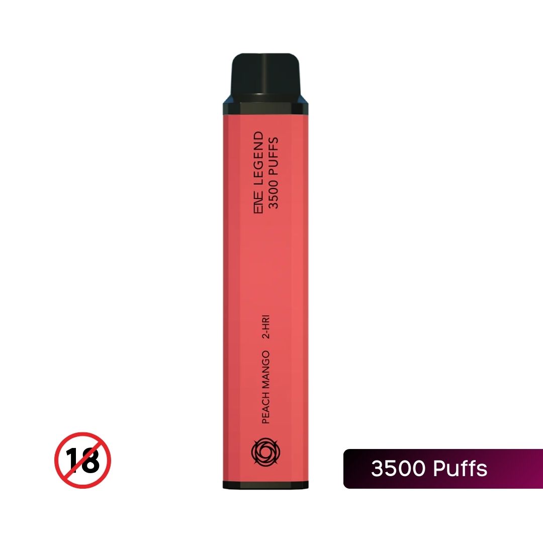 Elux Legend 3500 Puffs Peach Mango Disposable Vape - 1500mAh Battery, 3500 Puffs, MTL Vaping