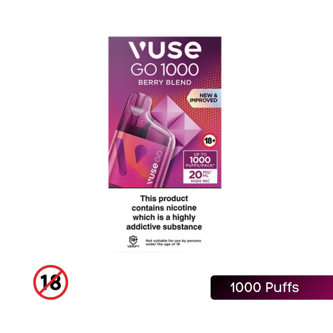 Vuse Go 1000 Box Disposable Vape in Berry Blend Flavor