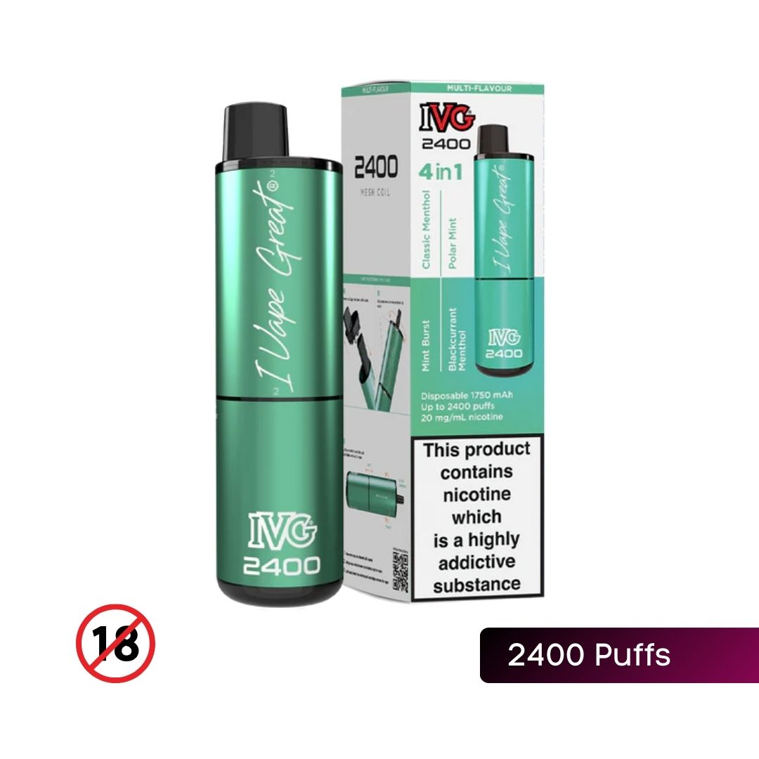 IVG 2400 Disposable Vape Menthol Edition - Smooth and Cool Menthol