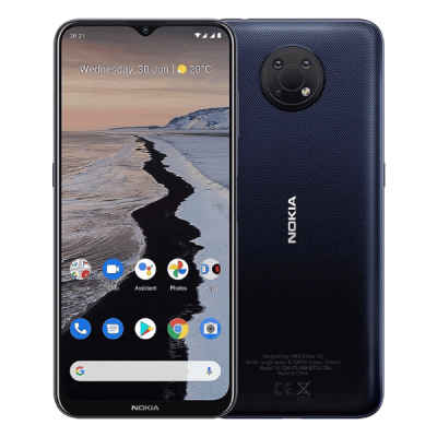 Striking Blue Nokia G10 smartphone. Stand out from the crowd with a stylish design perfect for any occasion (UK).